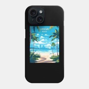 Cancun, Mexico, Beach, Water, Sand, Travel Print Phone Case