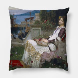 Saint Cecilia by John William Waterhouse Pillow