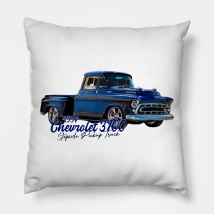 1957 Chevrolet 3100 Stepside Pickup Truck Pillow