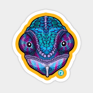 Chameleon Pop Art Magnet