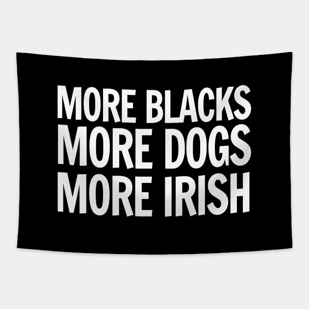 More Blacks, More Dogs, More Irish Tapestry by charlesricard