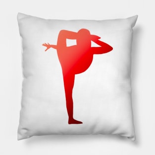 A contortionist doing a side scorpion Pillow