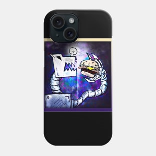 Cat-bot Needs Cheeseburger Phone Case