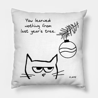 Christmas Tree Cat Pillow