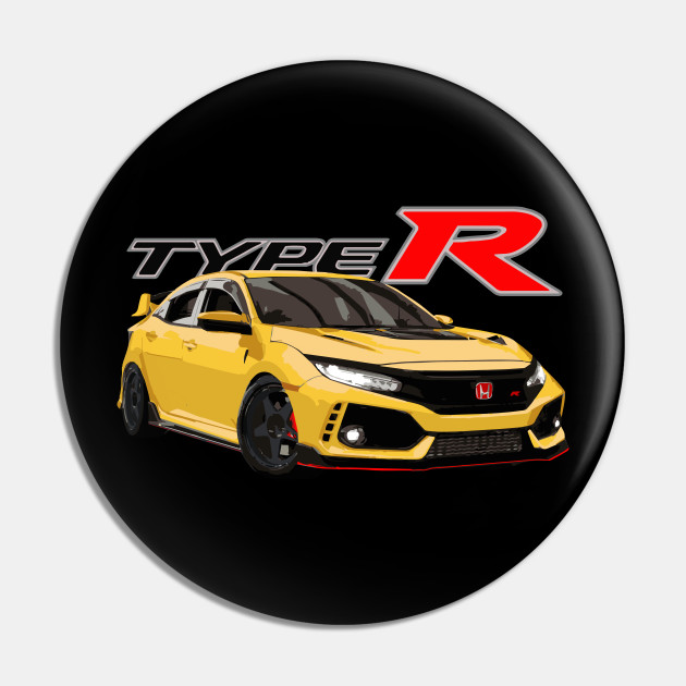 Phoenix Yellow Fk8 Civic Type R Honda Civic Type R Pin Teepublic