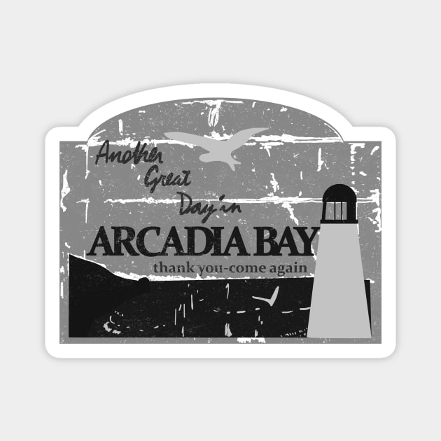 Arcadia bay B&W Magnet by Pescapin