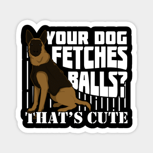 German Shepherd Police Dog Officer Gift Magnet