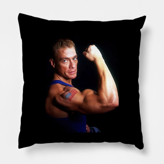 Van Damme Pillow by Fantasy Brush Designs