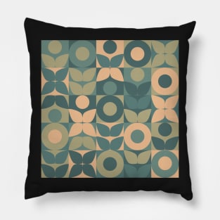 Nordic Florals Retro Vintage Abstract Pattern Pillow