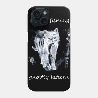 let's go fishing ghostly kittens Phone Case