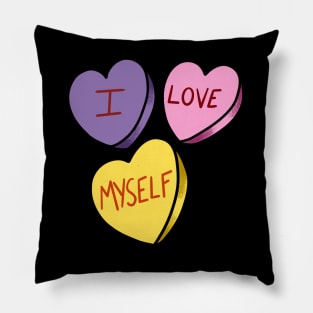 “I Love Myself” Candy Heart Pillow