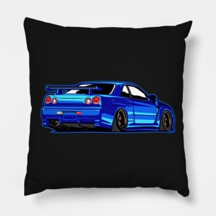 NISSAN skyline r34 gtr godzilla jdm japan paul walker fast and furious Pillow