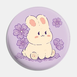 Cute Sakura Bunny | Purple | Modesadraw Pin