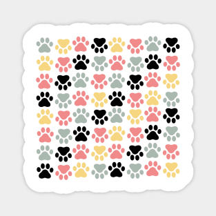 Paw Prints Pattern Magnet