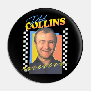 Phil Collins / Retro 80s Aesthetic Fan Design Pin