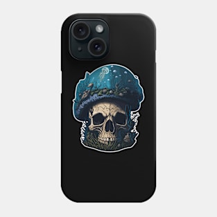 ocean shroom skull Phone Case