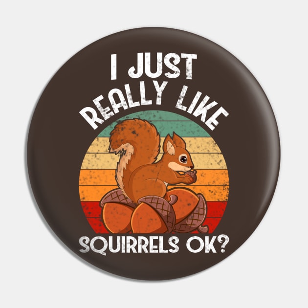 Fall Like Squirrel Pin by Lin-Eve