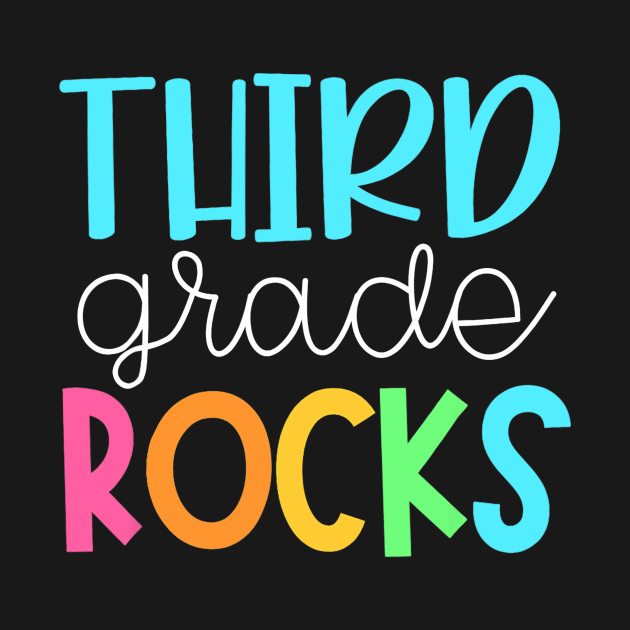 Third Grade Teacher Team Shirts - 3rd Grade Rocks by JensAllison