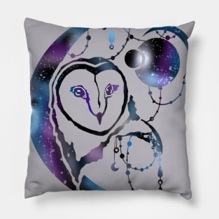 Owl made of the night sky Pillow