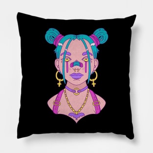 Cyber Girl Pillow