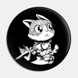 Cat Knight Pin