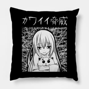 Menacing Girl Pillow