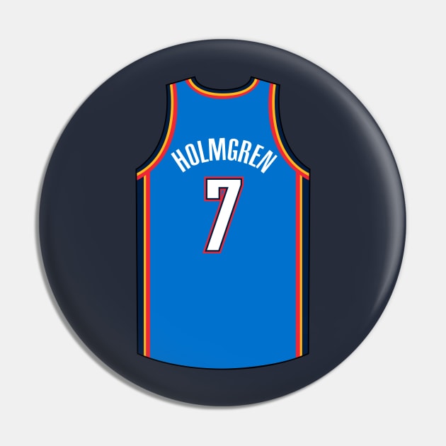 Chet Holmgren Oklahoma City Jersey Qiangy Pin by qiangdade