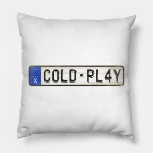 C0LD PL4Y - License Plate Pillow