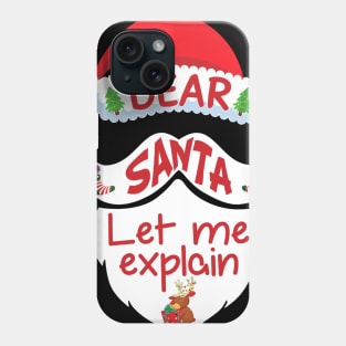 Dear Santa Let Me Explain Christmas Xmas Gift Kids Phone Case