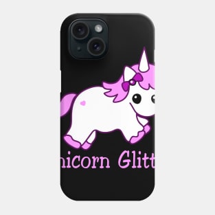 Lovely Baby Unicorn Glitter Costume Gift Phone Case