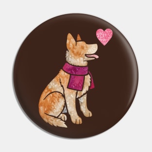 Australian Cattle Dog (red) Pin