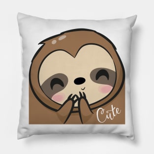 Cute sloth face Pillow