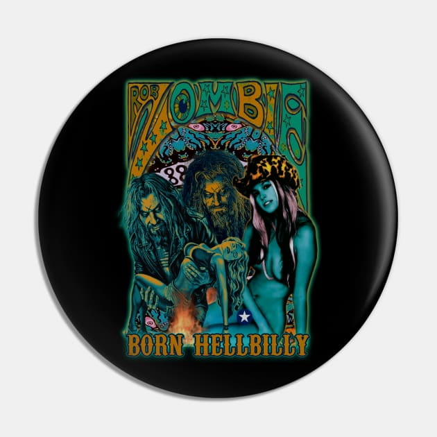 Born Hellbilly (Version 1) Pin by The Dark Vestiary