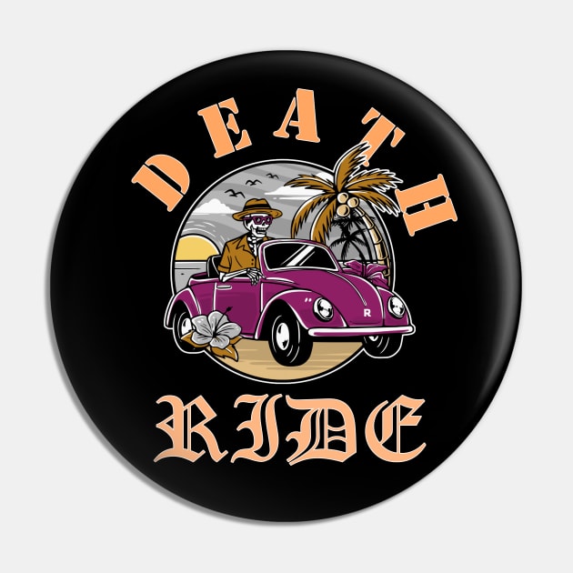 Vintage Death Ride | Death Riding Unicorn Pin by The Crane Kick