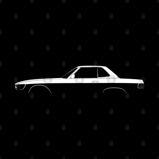 Mercedes-Benz SL Hardtop (R107) Silhouette by Car-Silhouettes