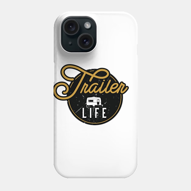 Vintage Trailer Logo Phone Case by bluerockproducts