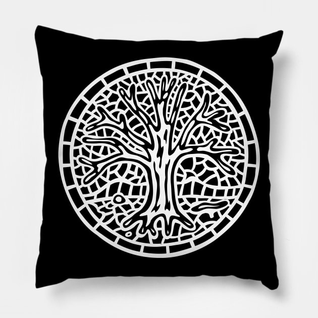 Tree Sign Pillow by AVEandLIA