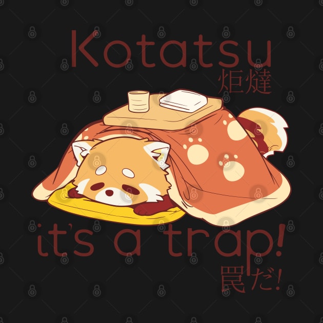 Red Panda in a Kotatsu it's a trap by Myanko