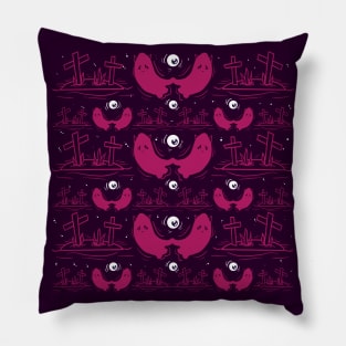 Pink spooky ghosts Pillow