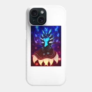 Blue fire fox Phone Case