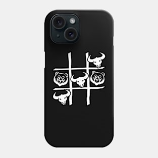 Bulls Bears Tic Tac Toe Phone Case