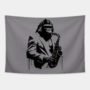 gorilla plays saxophone Tapestry