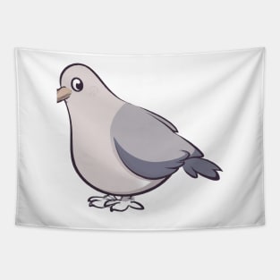 Cute Pigeon Drawing Tapestry