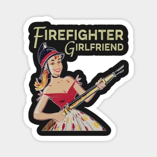 Firefighter Girlfriend 1950s Vintage Magnet