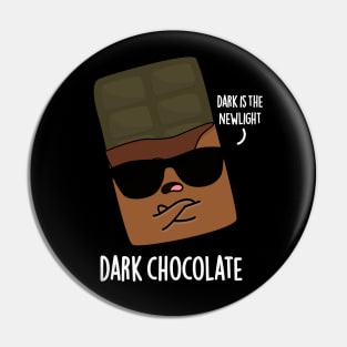 Dark Chocolate Cute Food Pun Pin