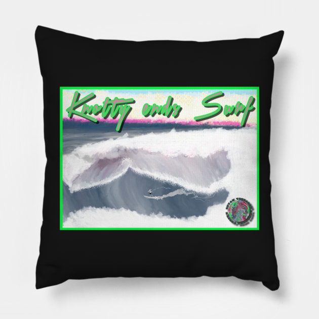 Greatest wave party large Pillow by ericbear36