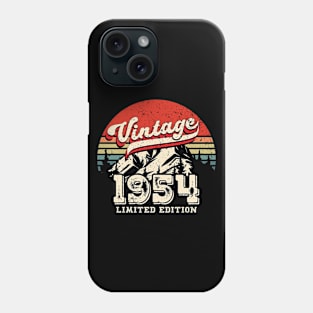 Vintage 1954 Birthday Gift Retro Distressed 70th Phone Case