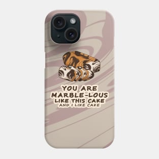 Desserts - Marble-lous cake Phone Case