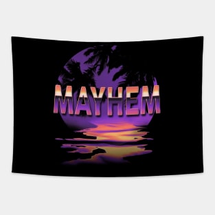 Quotes Mayhem Name Retro Styles Birthday 70s 80s 90s Tapestry