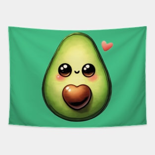 Kawaii Avocado Tapestry